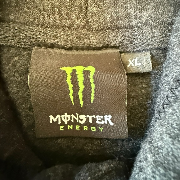 Monster Energy Hoodie, XL Moto MX Y2K - Picture 7 of 8